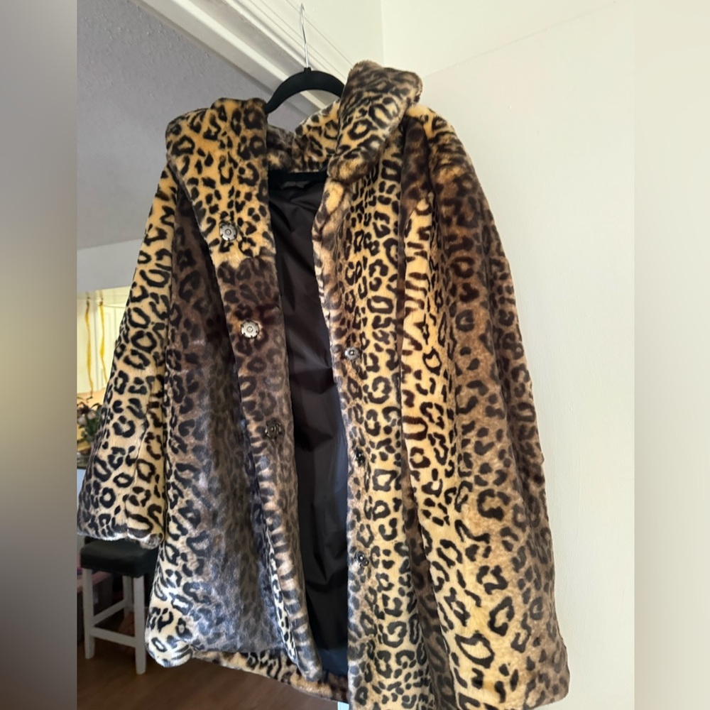 Laundry by Shelli cheetah print coat